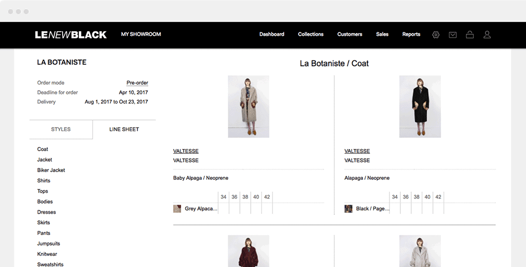 Le New Black Virtual Showroom